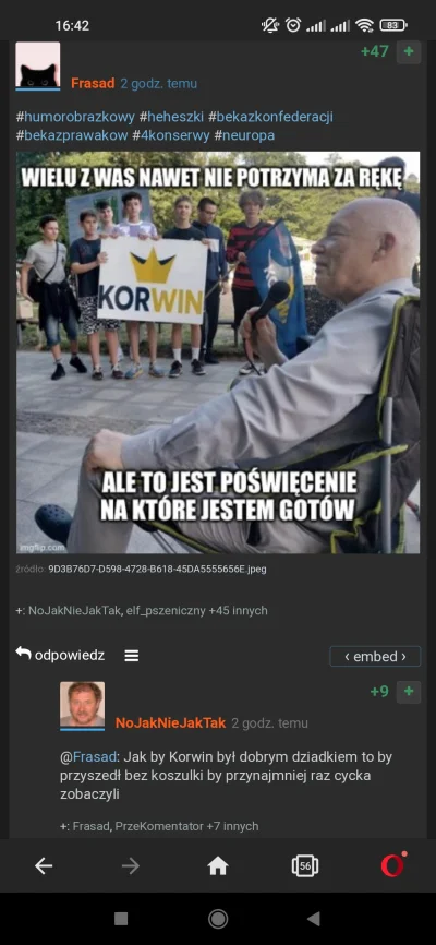 kolegazsasiedztwa - Mocne słowa jak na łamagi którymi gardzą nawet tęczowe Julki XD
...