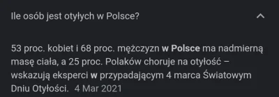 kretwgranulkach - @wojna: w Polsce całkiem sporo osób jest otyłych, a dodając do tego...