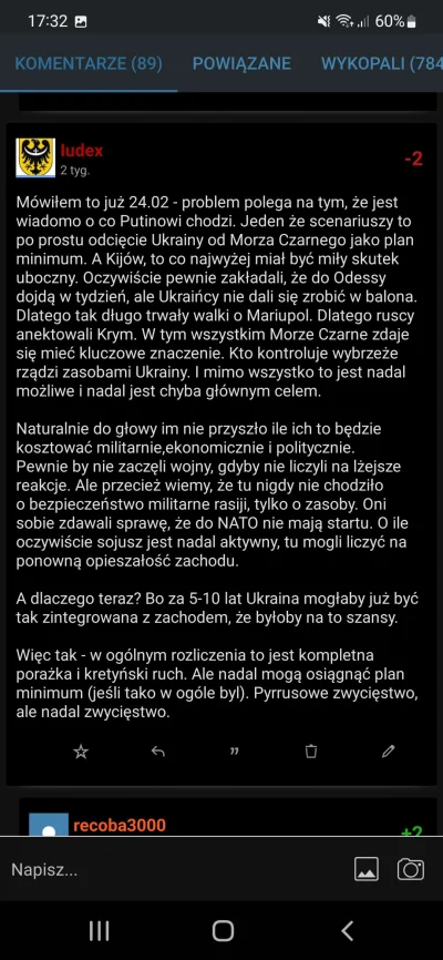 Iudex - Naturalnie geopolitycy wykopu minusują jak pisałem, że będą nadal dążyć do od...