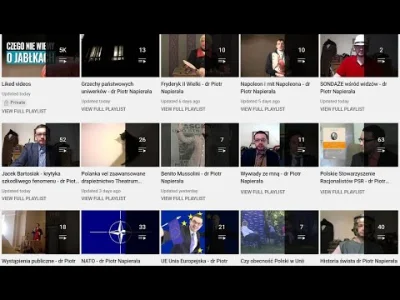 PMNapierala - PLAYLISTY na moim kanale - dr Piotr Napierała
https://www.youtube.com/...