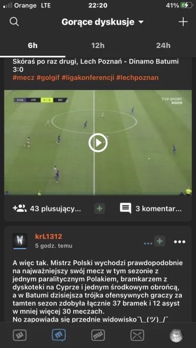 Mirkoblacharzcukiernik - opis odnośnika #mecz #lechpoznan #pilkanozna I tak to właśni...