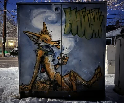 mrocznywilk21 - animal art crimes
#furry #graffiti