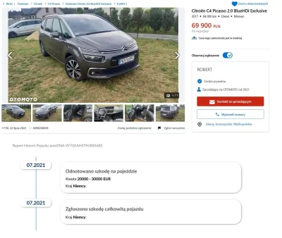 silentpl - Uwaga na auto po kasacji w niemczech.
https://www.otomoto.pl/oferta/citro...