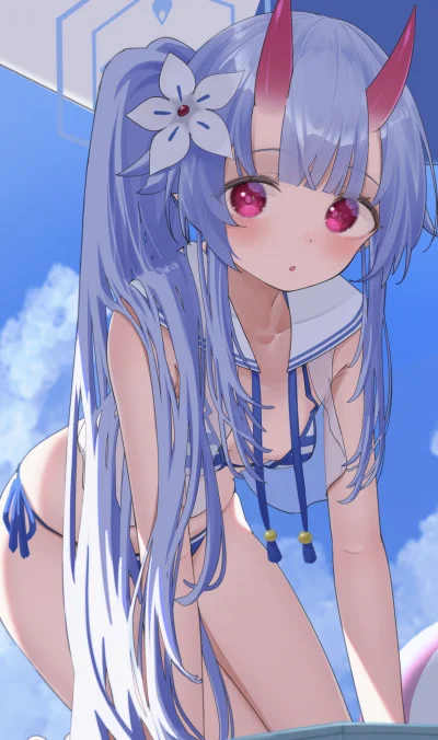 mesugaki - #anime #randomanimeshit #bluearchive #chise #swimsuit #redeyesalert