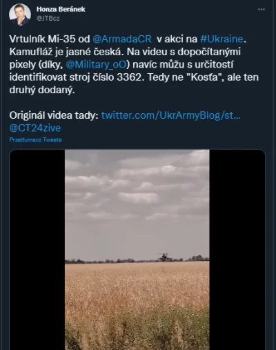 Coronavirus - @wed14apr: Nie. To czeski Mi-35.

https://www.airplane-pictures.net/p...