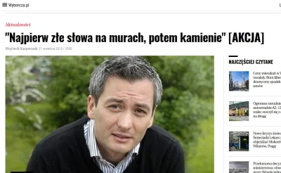 drMuras - Kilka lat temu w wyborczej można się było pożalić ...