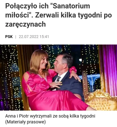 Bekabeka82 - Anka chyba do wszystkich gazet i portali wypisuje, ze Piotr takie niedob...