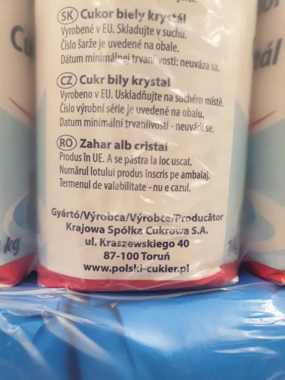 Wolfson - (3) Slowackie Tesco: Polski cukier 0.99 euro w promocji z 1.29 euro
