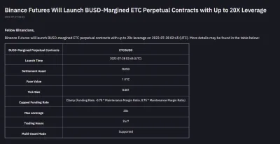 Lukilein - Witam, male Info, jutro po 4 rano: Binance Futures Will Launch BUSD-Margin...