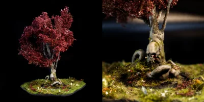 Birdperson - Hejka, stworzyłem takie miniaturowe drzewo i kilka innych terenów do Aso...