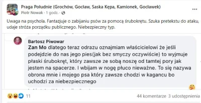 d.....3 - Widzę że na grupkach fb niezła wojna wybuchła na temat trzymania psów na sm...