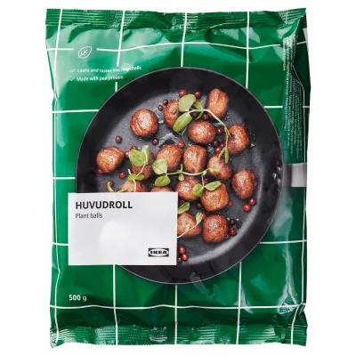 nowyjesttu - Jakie one są pyszne- wegańskie kuleczki "mięsne" z IKEA- 500 g.
Te są p...