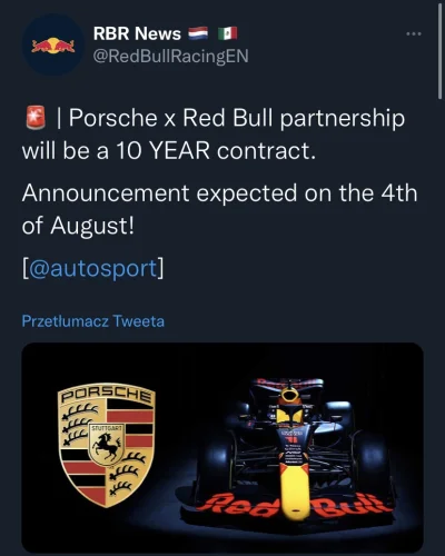 m1chaal - Ponoć 50% udziałów ma wykupić Porsche od RB #f1