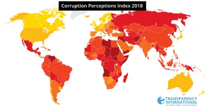 Y.....m - Korupcja na świecie w 2018 roku. Ruskie poziom afrykański ( ͡° ͜ʖ ͡°)