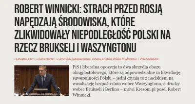 stjimmy - @Alkreni: to ten który był przeciwko bazom NATO i przekonywał, że Rosji nie...