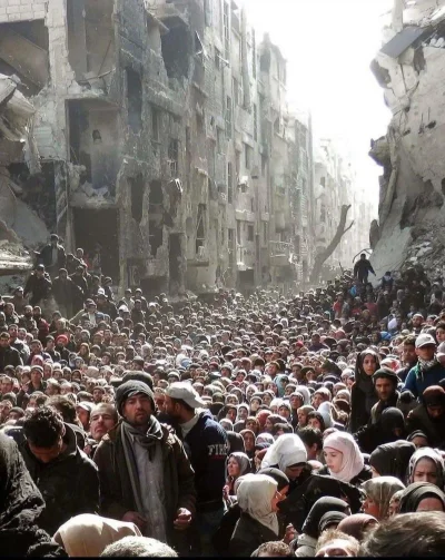 Nupharizar - Czekający na pomoc Syryjczycy w obozie Al Yarmouk.

#wojna #fotografia...