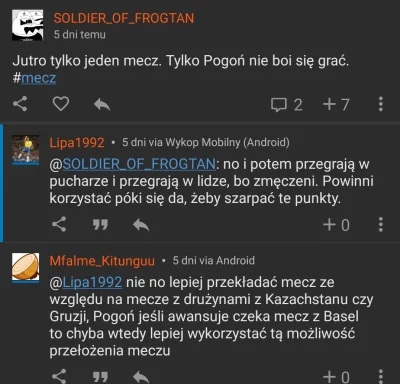 Lipa1992 - Przypomnę chwalenie bohaterskiej postawy Pogoni, jak widać bardzo się to o...