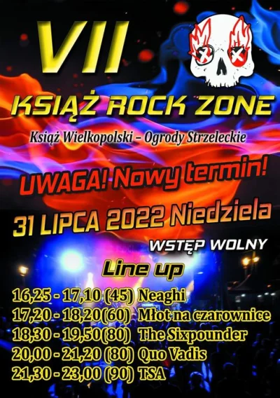 mieszalniapasz - #ksiazrockzonefestiwal

Jeśli ktoś się jutro wybiera na imprezę, t...