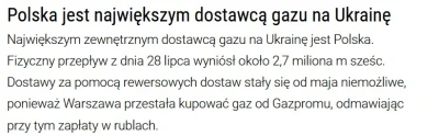 konradpra - @Dante_Molinari: Polska na dzień obecny dostarcza 2,7 mln m3 gazu dzienni...