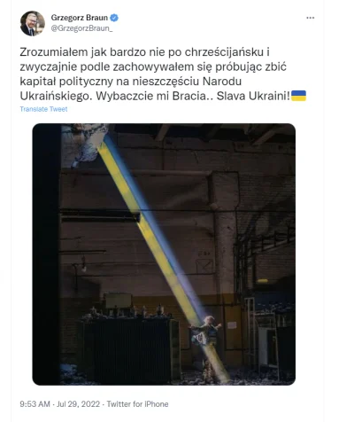 M.....a - @t1dzej: sam jesteś fotomontaż, jesteśmy świadkami nawrócenia się do światł...