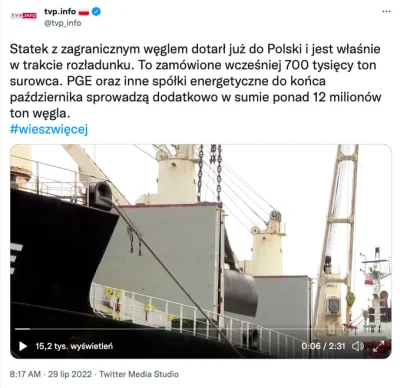 tombeczka - Dzisiaj idą na rekord. Rano już wpuścili do polskiego portu statek, który...