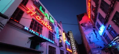 TheSznikers - W ładne te neony, klimatyczne (⌐ ͡■ ͜ʖ ͡■) trochę zalatuje #cyberpunk20...
