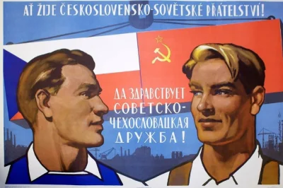 zsokiemowocowym - "Niech żyje przyjaźń Czechosłowacko-Radziecka!".
Radziecki plakat ...