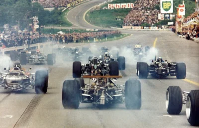 Rzeszowiak2 - Aż czuć ten zapach spalin i palenia gumy zza ekranu :) GP Belgii 1968
...