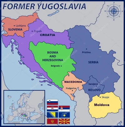 nonOfUsAreFree - Wrzucam mapę Bałkan, żeby było wiadomo o czym mowa.
#serbia #kosowo...