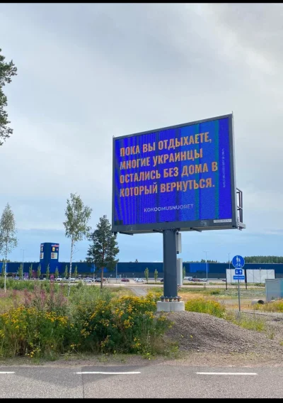 maro-grzechotnik - Finowie na granicy z kacaplandia postawili takie oto ogłoszenie "p...
