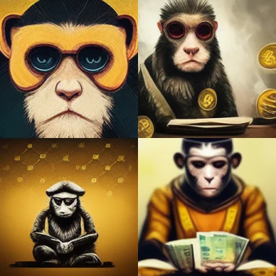 itsoverfor_chlop - Małpa inwestująca w bitcoina i robiąca kwit. Taki obraz wasz #kryp...