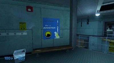 sajmonm - Zacząłem ogrywać Black Mesa Blue Shift, i znalazłem ciekawy plakat w grze. ...