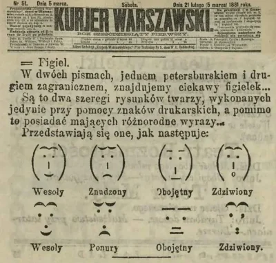 HlHl - XIX wieczne emotki
#ciekawostkihistoryczne