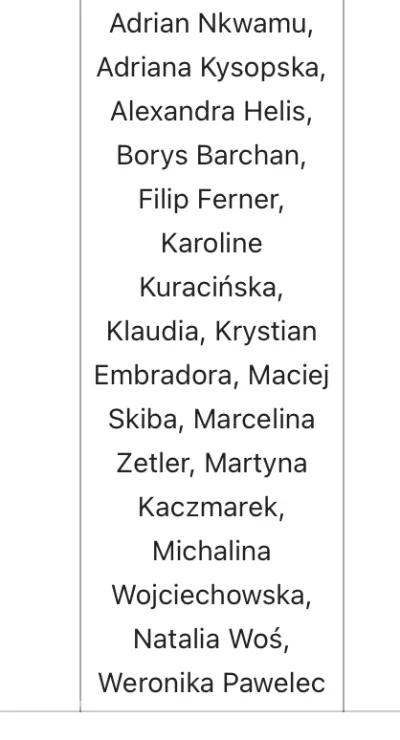 kwasnydeszcz - @kwasnydeszcz: lista uczestników z angielskiej wiki