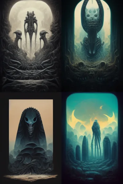 4fun_man - @helloWisconsin: alien wild animal + metal honrs + dark runes + alien typo...