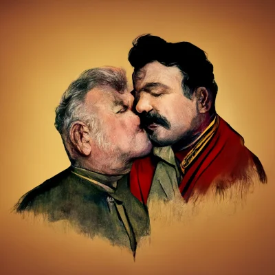 Dolak - Lech Wałęsa całujący Stalina

#midjourney #dalle #lechwalesa #stalin