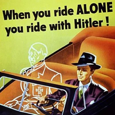 wszystkoousa - Carpooling był promowany już za czasów 2 wojny światowej, ale to już z...