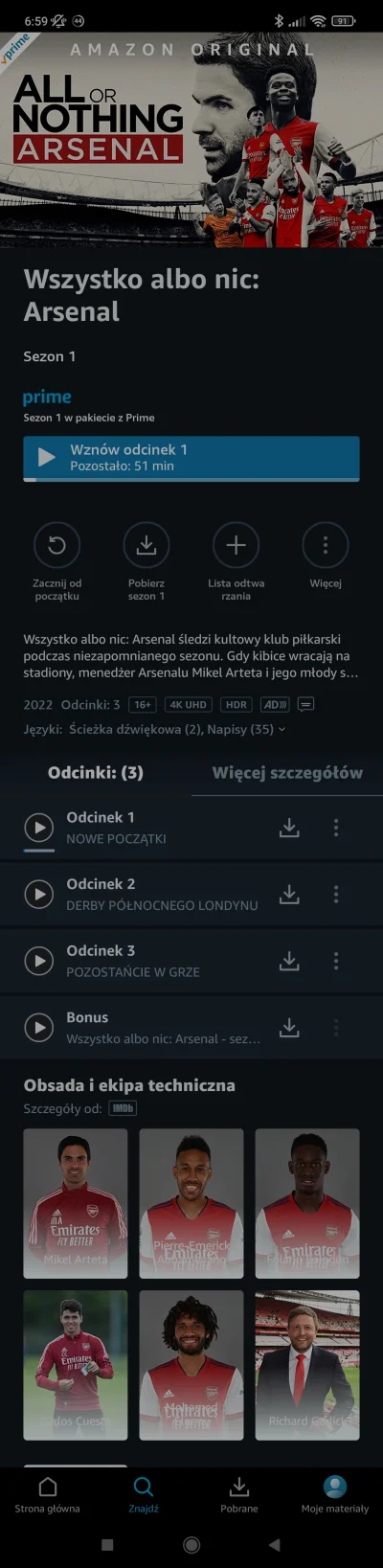 Kultafon - Pierwsze 3 odcinki All or Nothing dostępne już na Amazon, są polskie napis...