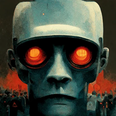 itsoverfor_chlop - Sztuczna inteligencja wypluła mi taki obraz

Walki robotów przec...