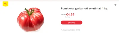 chrabiabober - @chrabiabober: Pomidor ~24 PLN
W srodku sezonu ?