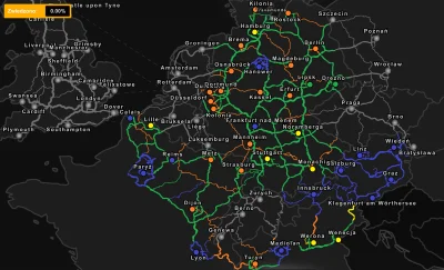 Fennrir - Zrobiłem taką mapę jakości terenów z podstawki #ets2, bo w przeciwieństwie ...