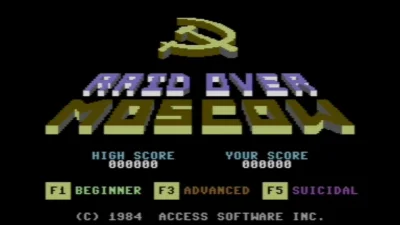 freakoutXP - @miguelpl90: Raid Over Moscow ;) na Commodore 64 z 1984 bodajże