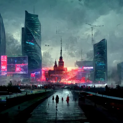 SzubiDubiDu - Wizja Warszawy w roku 2077 według AI. Pałac kuktury wciąż stoi ( ͡° ͜ʖ ...