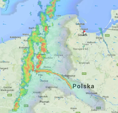 kobiaszu - Bydgoszcz zaraz będzie RUCHANA przez potężną, chmurzą knagę xD 

#pogoda...
