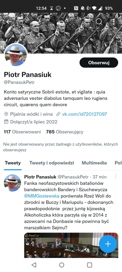 JanuszKarierowicz - @kubikarajdowiec: ta gnida cały czas publikuje, tylko na innym ko...