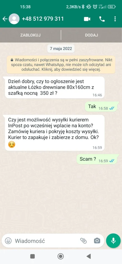 leszek_SK - @Vesperinii btw, jak napiszesz SCAM ?
To od razu fotka znika z profiloweg...