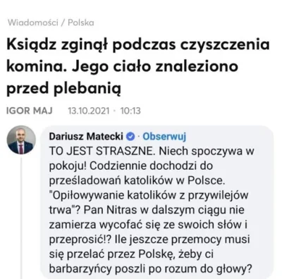 saakaszi - Jakby ktoś nie wiedział Matecki to były wykopek, zbanowany podczas afery b...