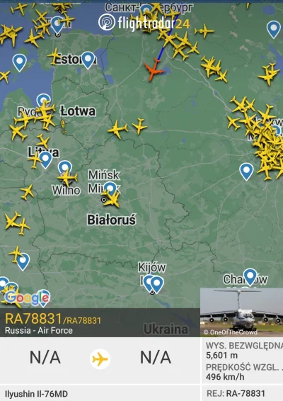 jaszczu - Czy to dostawa ziemniaków na Białoruś?
#flightradar24