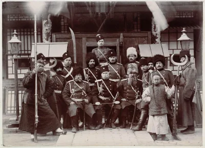 myrmekochoria - Aleksander von Kaulbars z rosyjskimi żołnierzami podczas powstania bo...