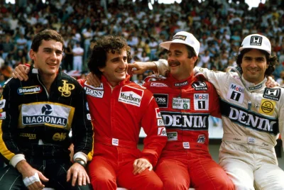 R.....8 - Na tym zdjęciu widać:

- Czterech najlepszych kierowców w latach 80- tych...